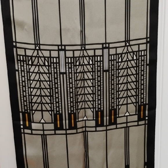 Frank Lloyd Wright Pattern Silk Scarf - Picture 5 of 6